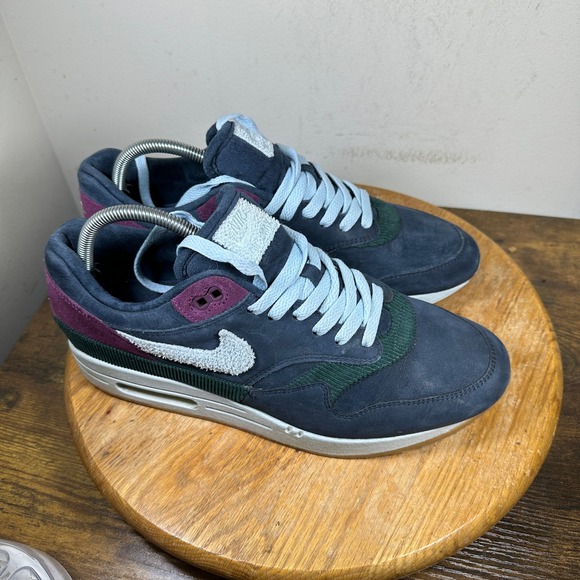 Nike Air Max 1 Premium Crepe Dark Obsidian Navy Corduroy CD7861-400 Mens Size 10